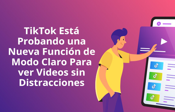 Usuario en TikTok Viendo Videos sin Distracciones con la Nueva Funcin de Modo Claro