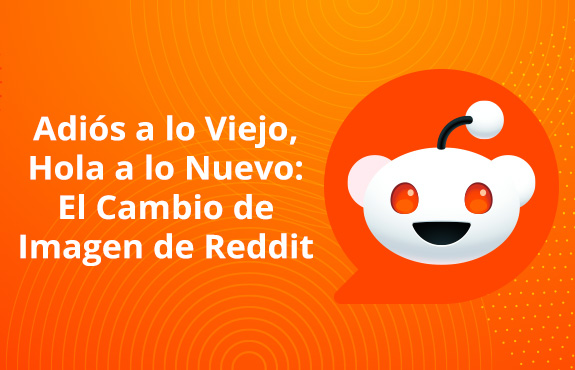 Fondo Naranja con Logo de Reddit