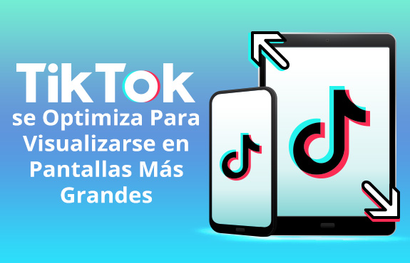 Telfono y Tablet Lado a Lado con Logo de TikTok