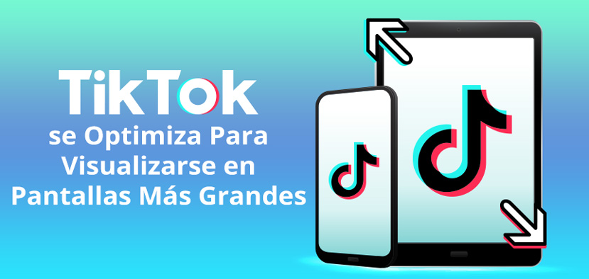 Teléfono y Tablet Lado a Lado con Logo de TikTok