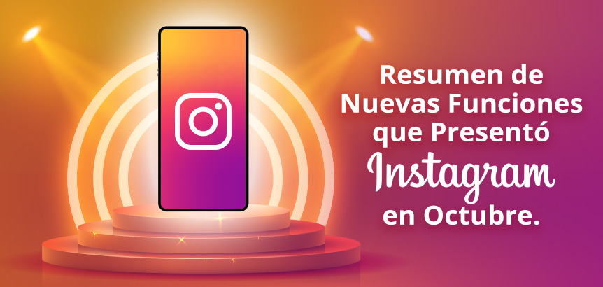 Telfono Bajo Reflectores, Mostrando Nuevas Funciones que Present Instagram en Octubre