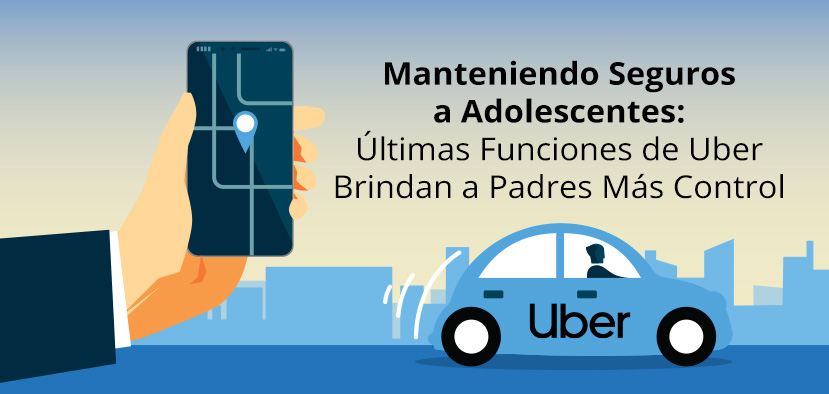 Mano Sosteniendo Telfono con Aplicacin Uber Abierta