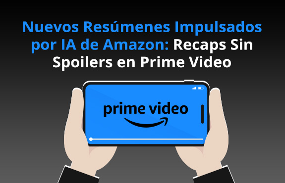 Manos Sosteniendo Telfono Mostrando Aplicacin de Amazon Prime Video