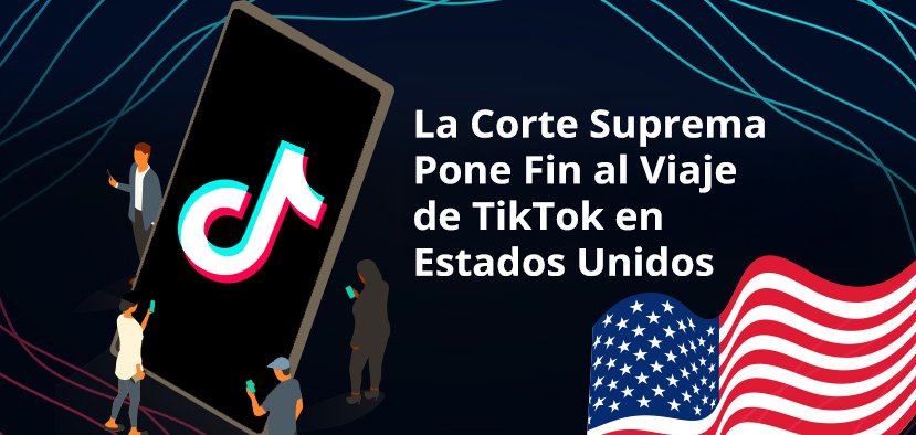 Personas Rodeando Telfono Gigante con Logo de TikTok