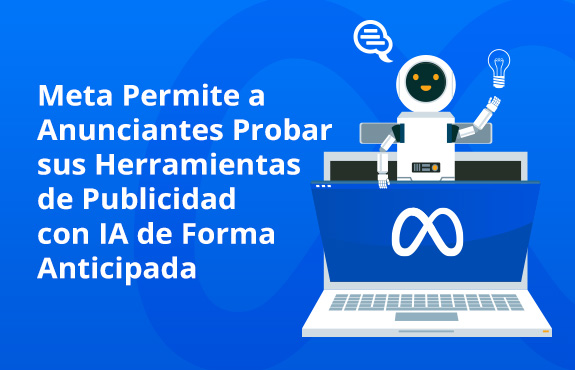 Robot IA de Meta Emergiendo de la Pantalla de Laptop