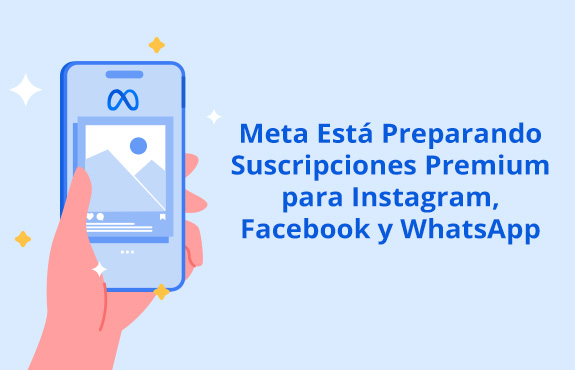 Mano Sosteniendo un Tel�fono Mostrando el Panel de Meta