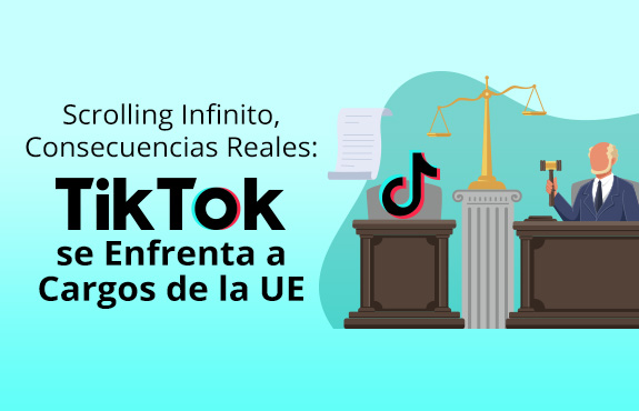 Jurado en Juicio con Logo de TikTok Como Testigo