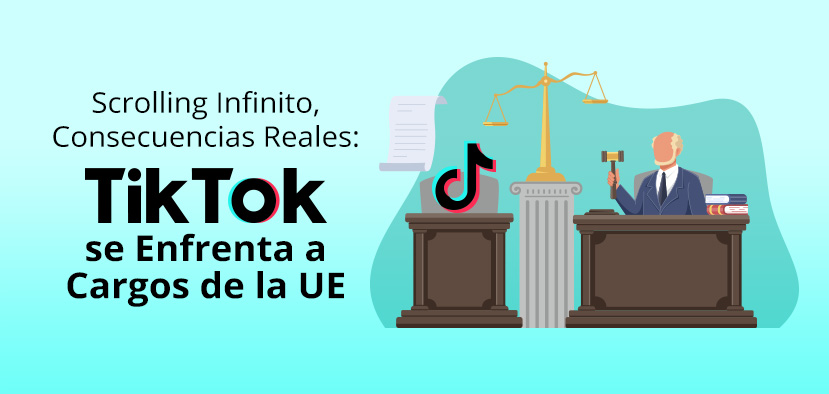 Jurado en Juicio con Logo de TikTok Como Testigo
