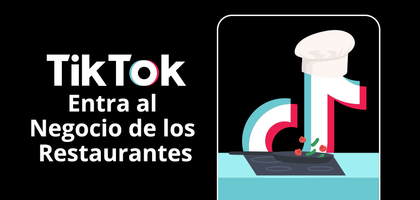 Logo de TikTok con Sombrero de Chef y Cocinando Mientras la Empresa Entra en el Negocio de los Restaurantes