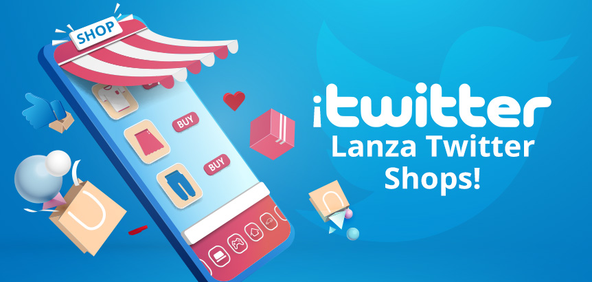Telfono Mostrando Tienda Ecommerce en Nueva Twitter Shops Para Vendedores y Compradores