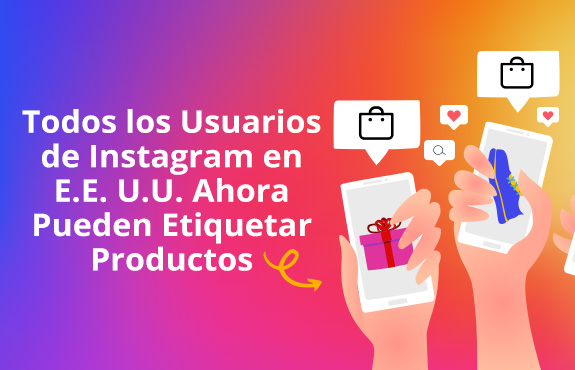 Manos Sosteniendo Teléfonos Mostrando Productos Etiquetables en Instagram